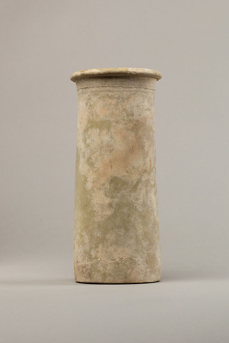 Cylindrical jar, Pottery 