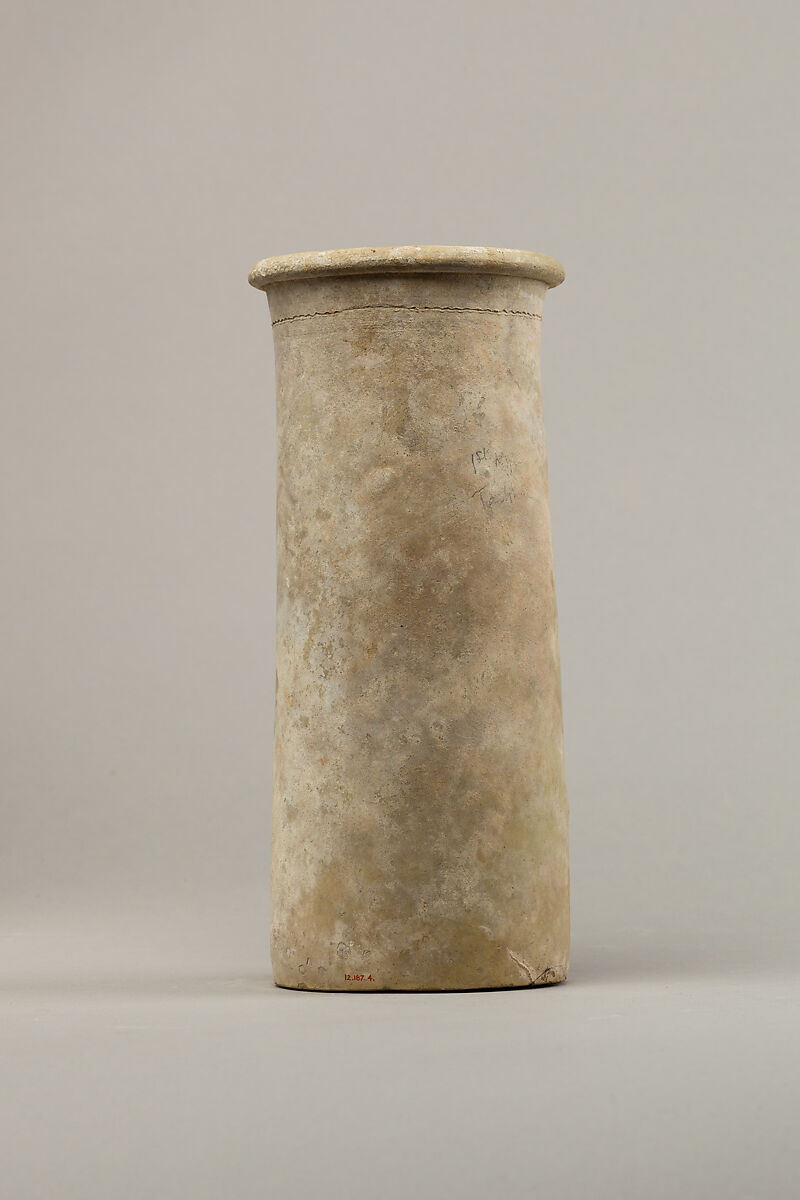 Cylindrical jar, Pottery