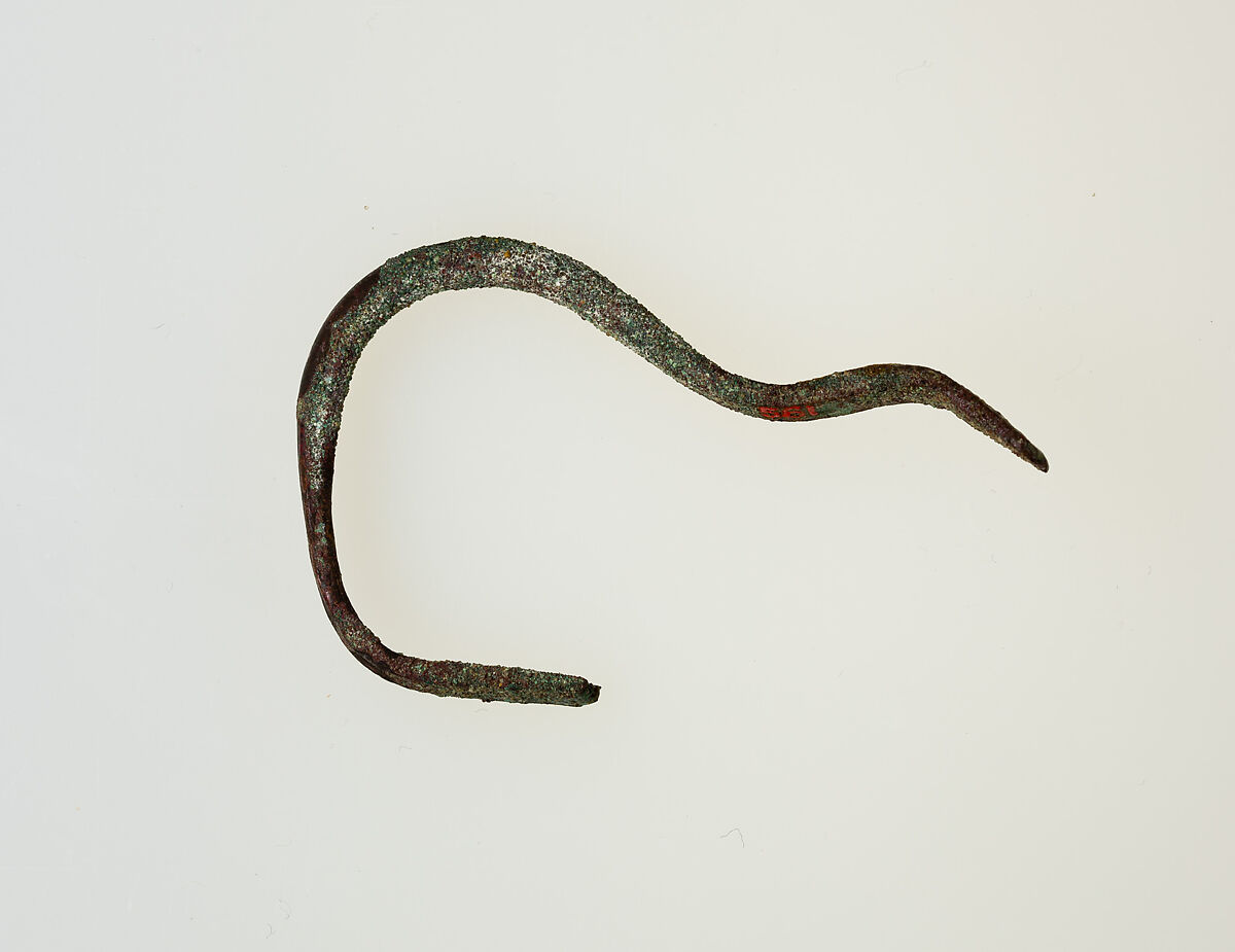 Jar handle in form of a hook, Copper alloy 