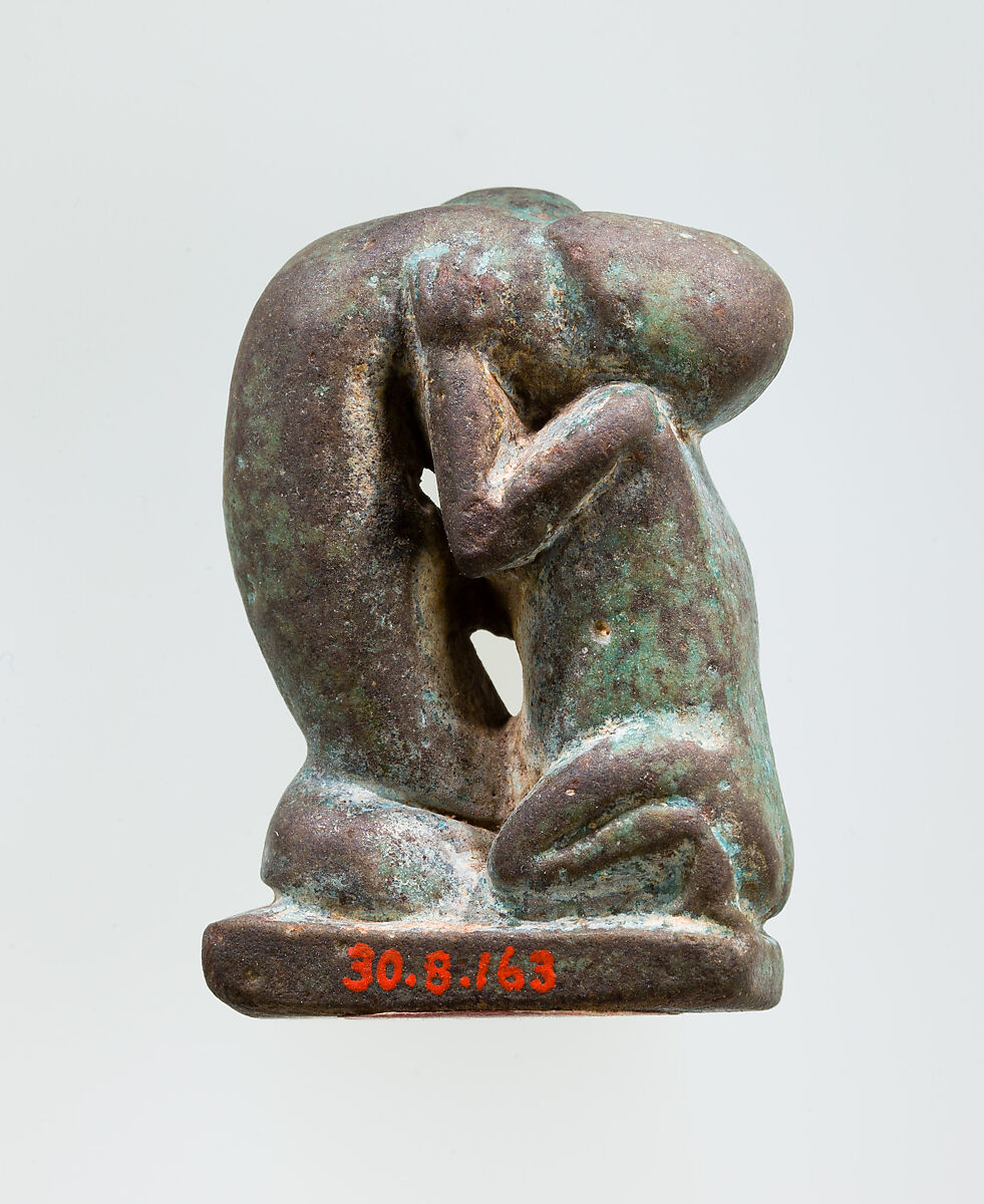 Erotic figurine, Faience