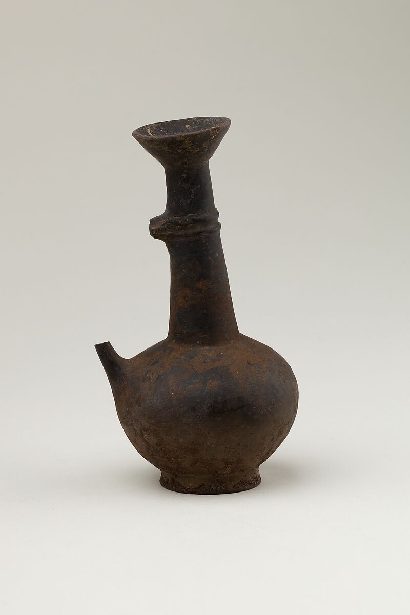 Cypriot Ring Base Juglet, Pottery, black ware