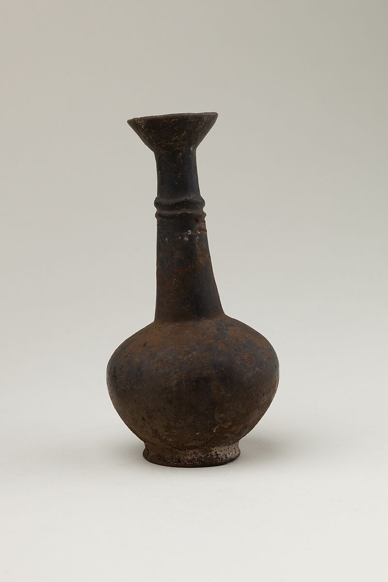 Cypriot Ring Base Juglet, Pottery, black ware