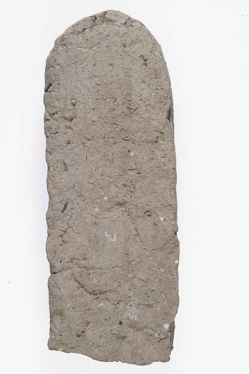 Shabti and Shabti Coffin, Mud, wood