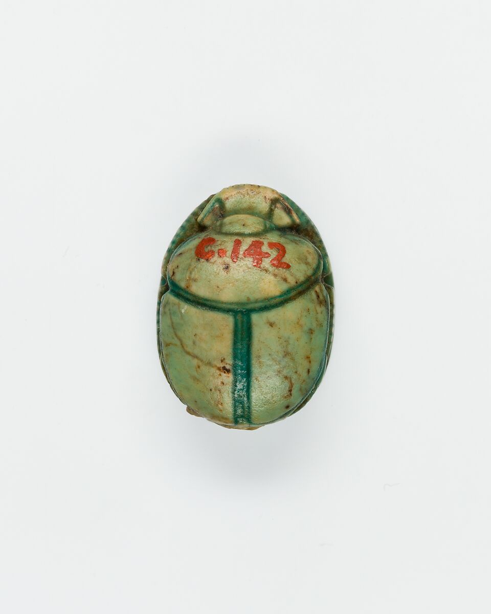 Scarab, Green glazed steatite