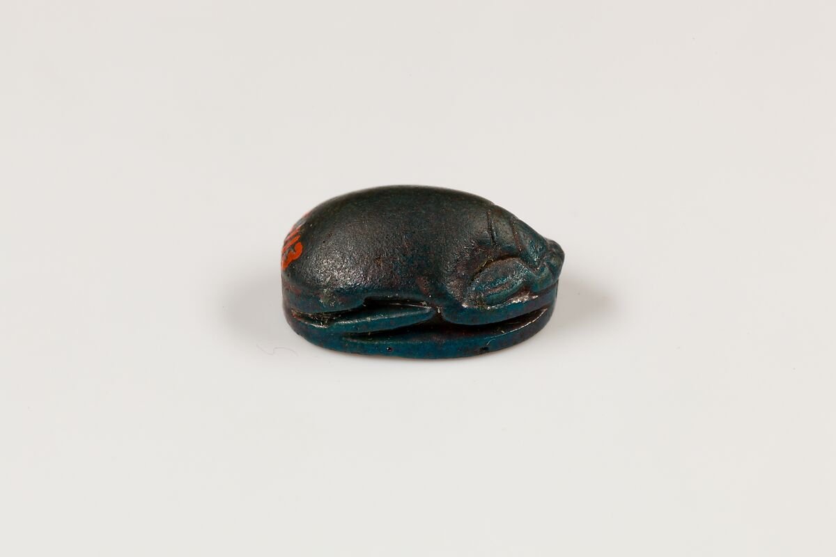 Scarab, Dark blue faience