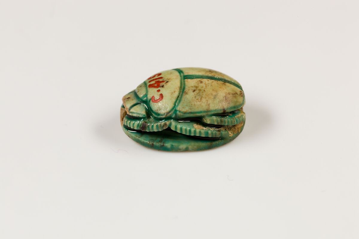 Scarab, Glazed steatite