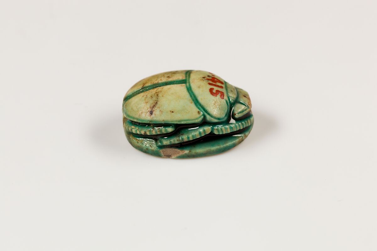 Scarab, Glazed steatite
