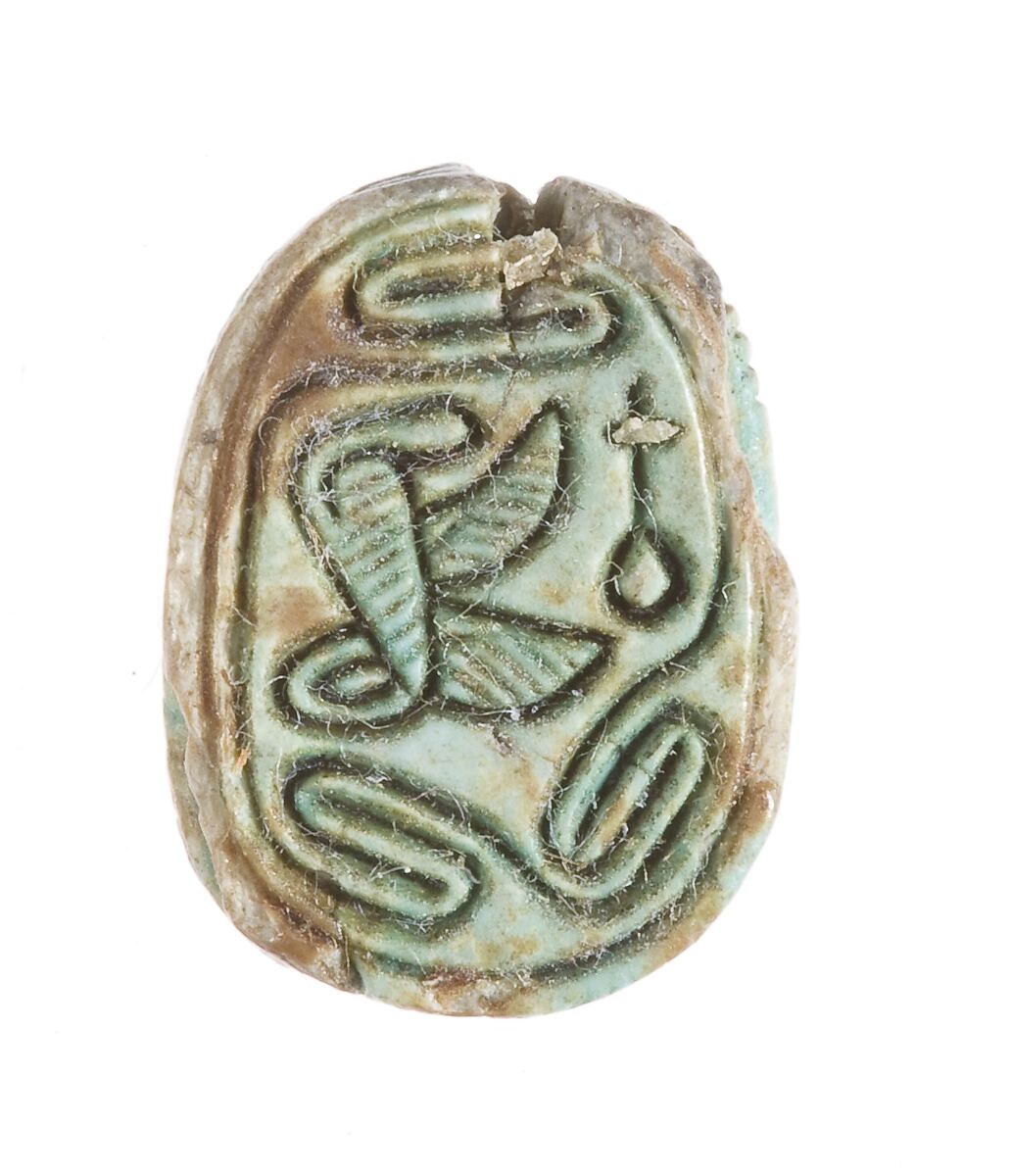 Scarab, Glazed steatite 