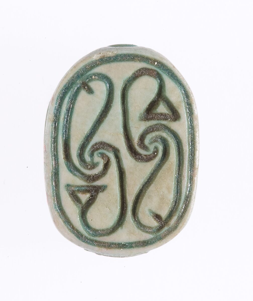 Scarab, Glazed steatite 