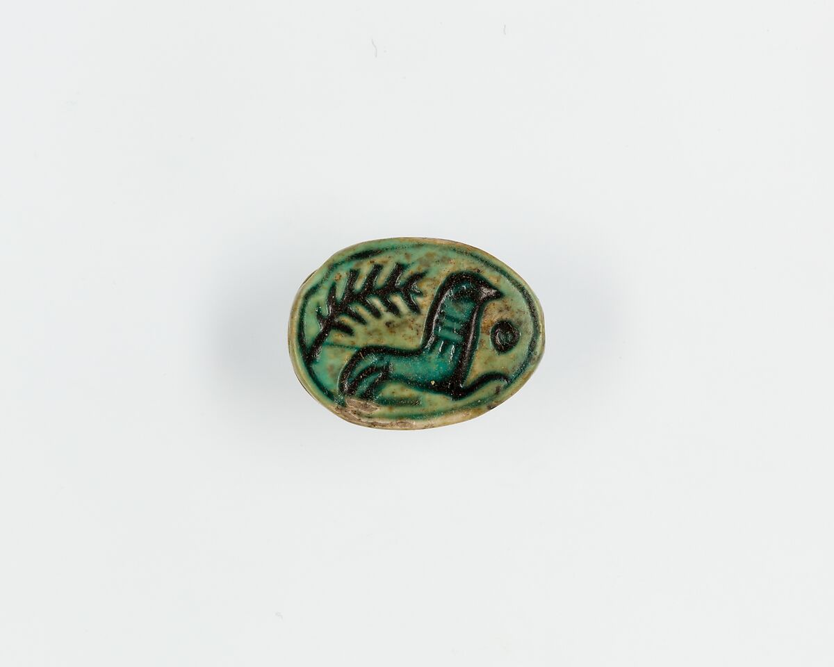 Scarab, Glazed steatite 