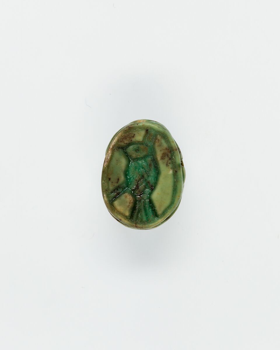 Scarab, Glazed steatite 