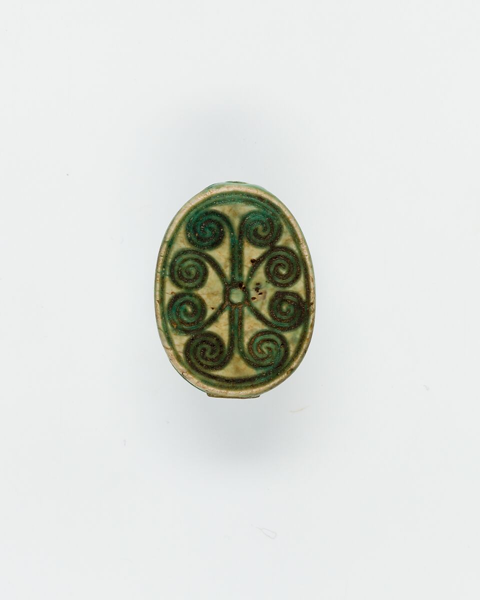 Scarab, Glazed steatite 