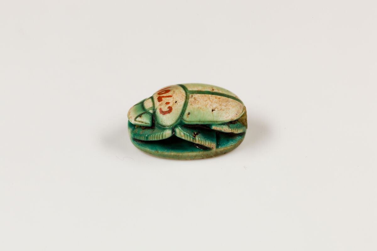 Scarab, Glazed steatite