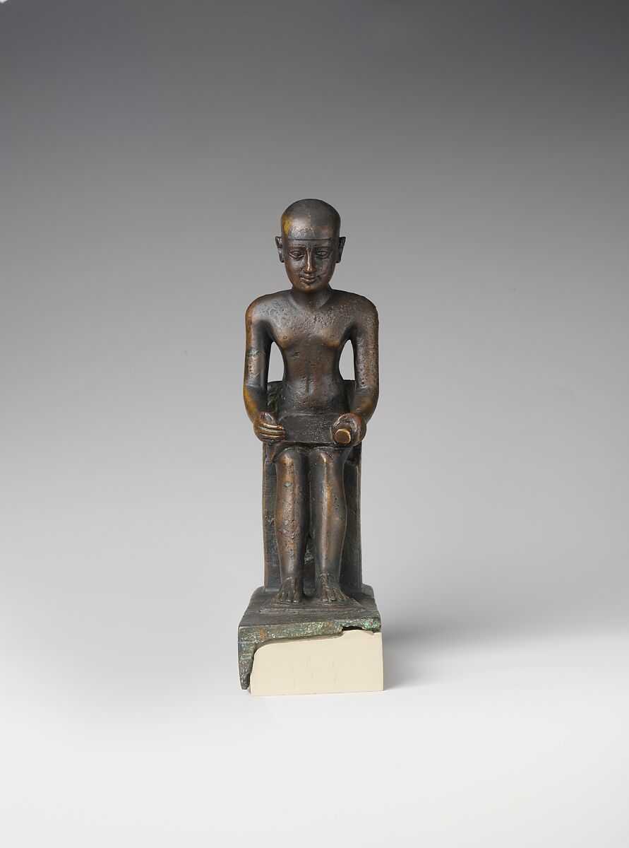 Imhotep, donated by Padisu, Cupreous metal 