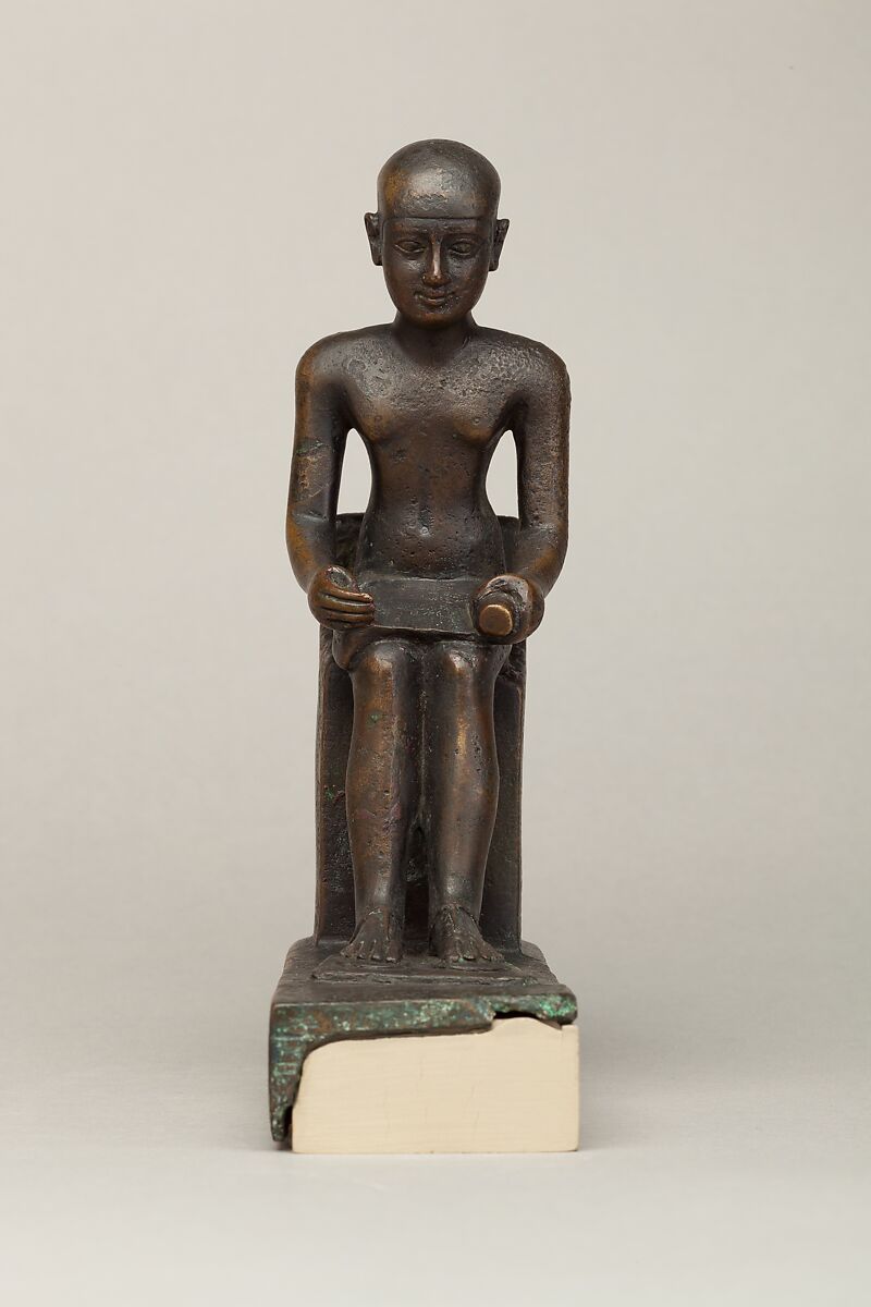 Imhotep, donated by Padisu, Cupreous metal