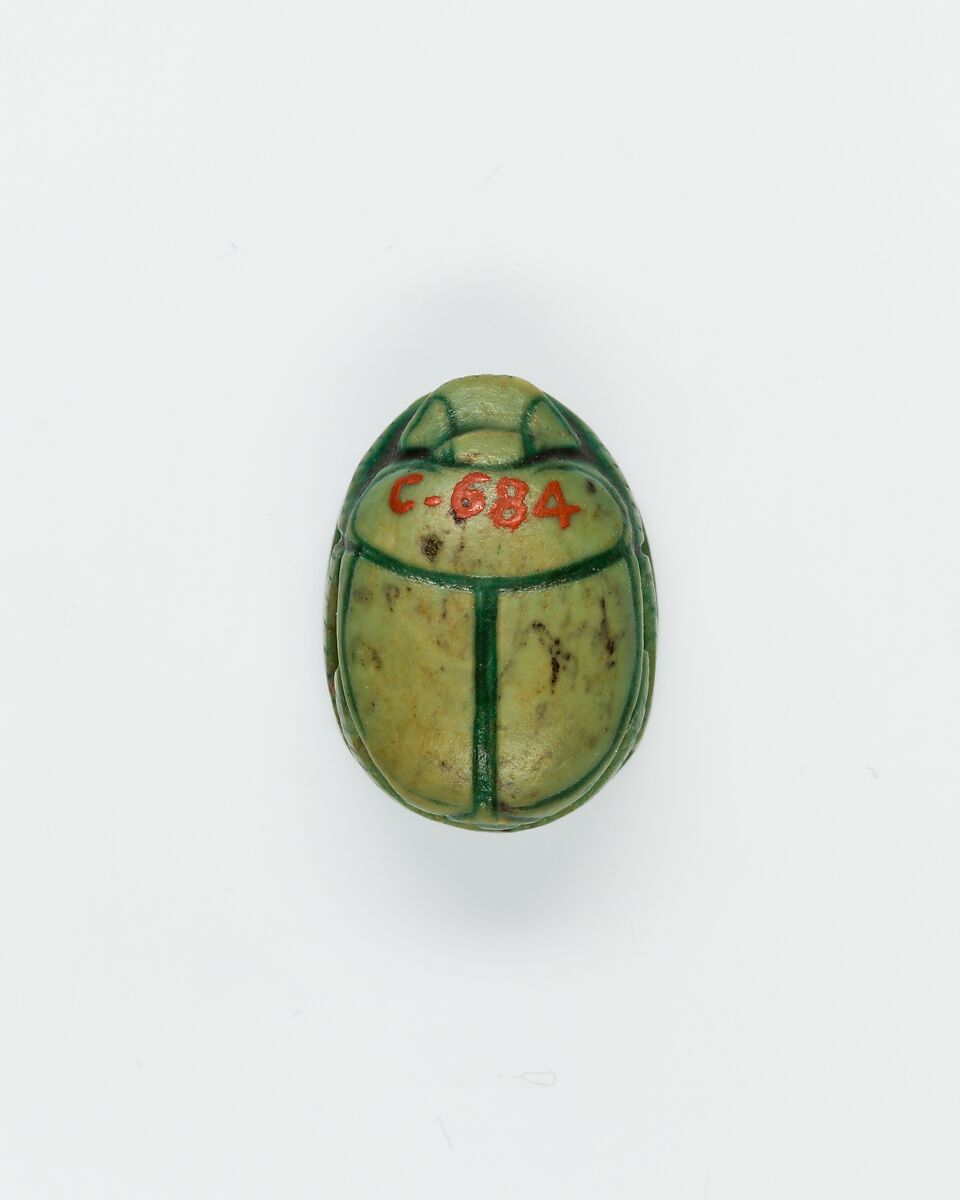 Scarab, Glazed steatite