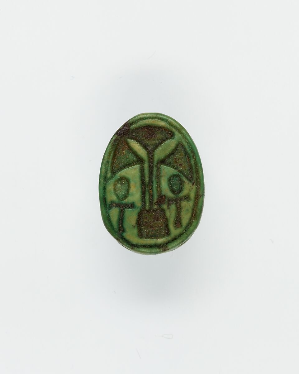 Scarab, Glazed steatite 