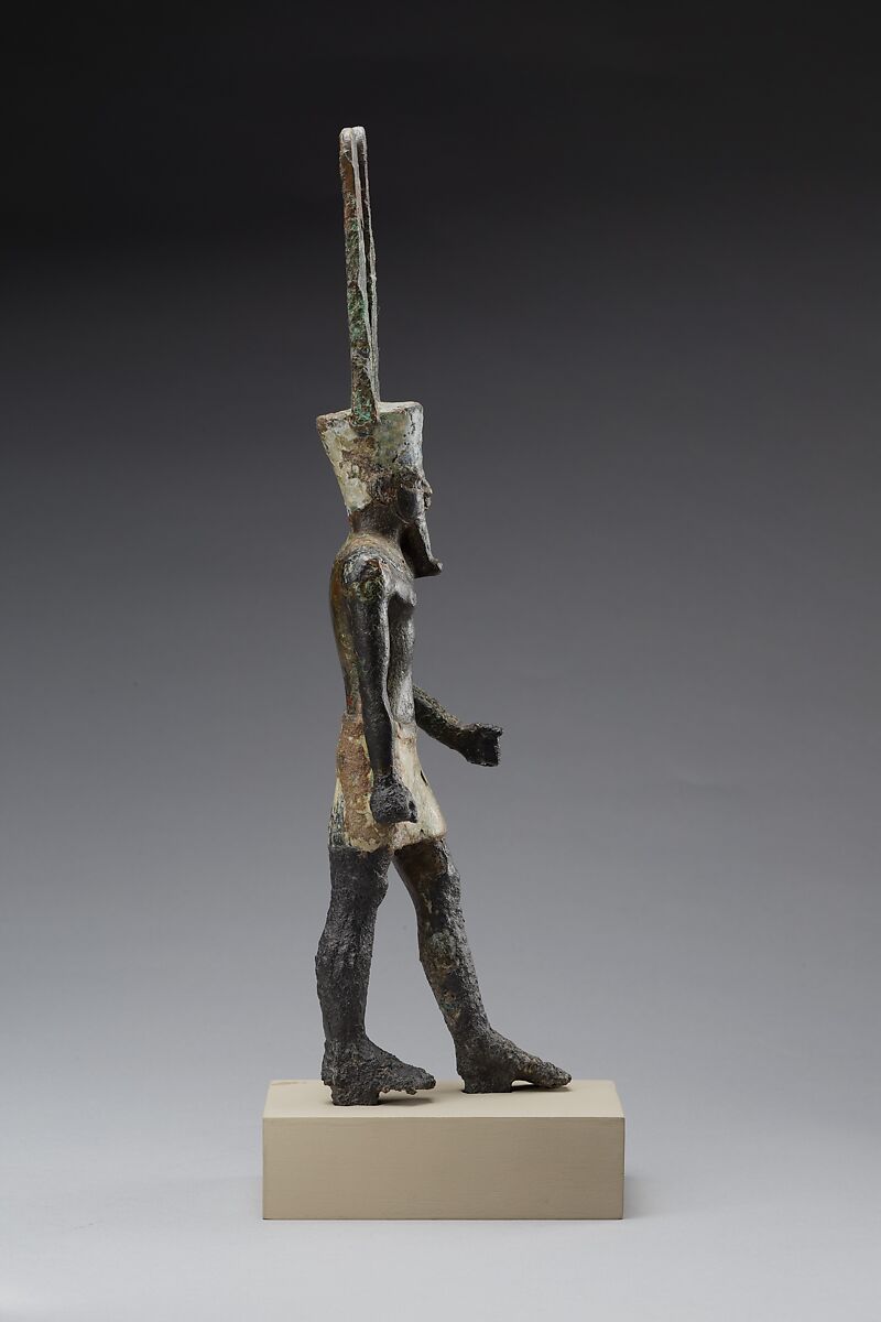 Amun, Bronze or copper alloy, gesso