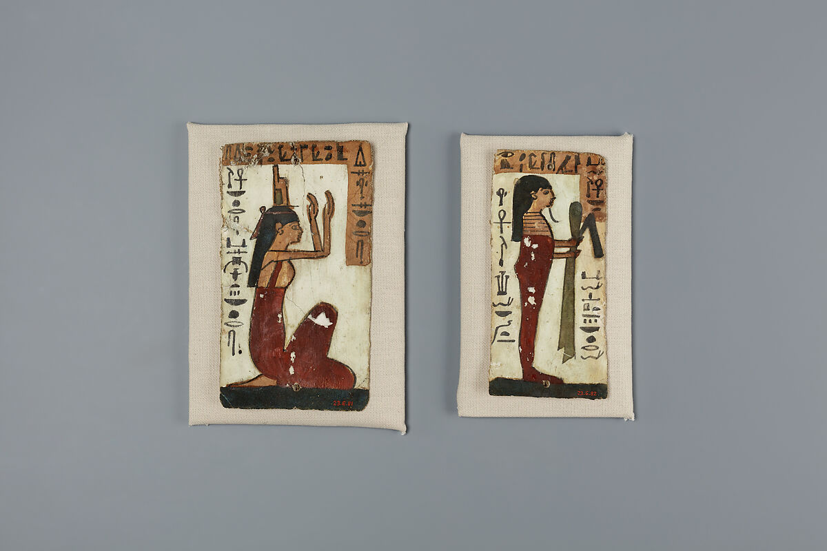Cartonnage panel, Wood, paint
