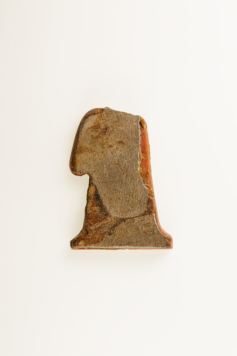 Tit sign inlay, Red jasper