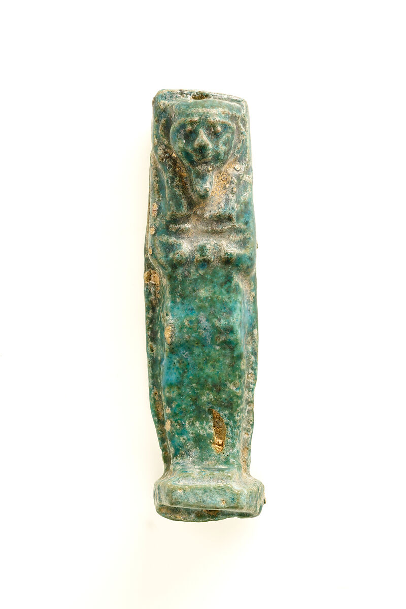 Son of Horus amulet, Faience 