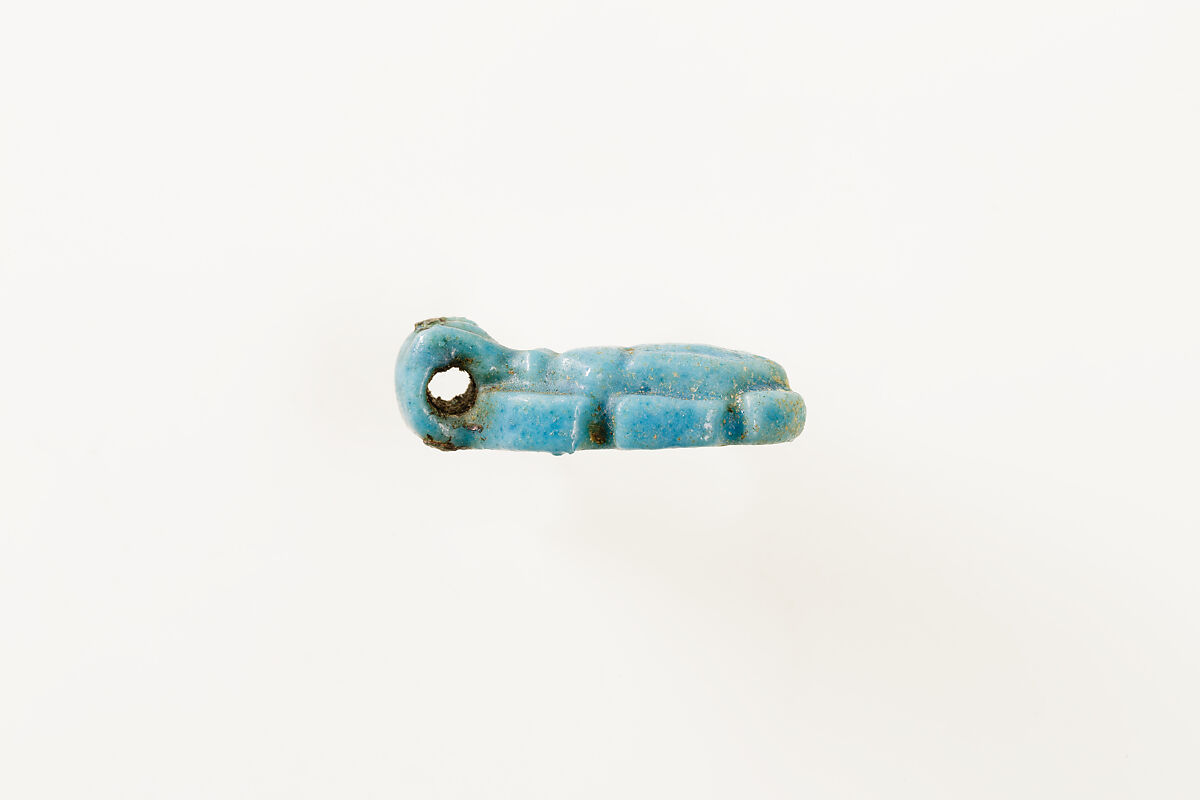 Scarab amulet, Blue Faience