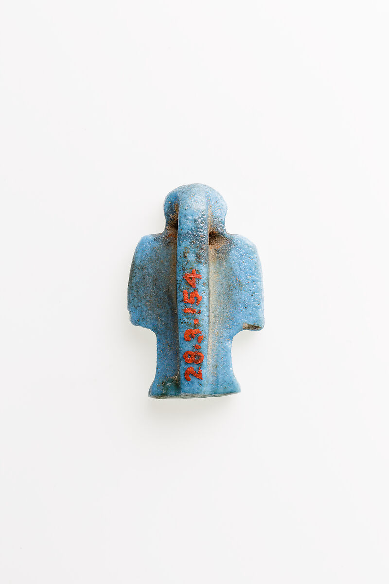 Tit amulet, Blue Faience
