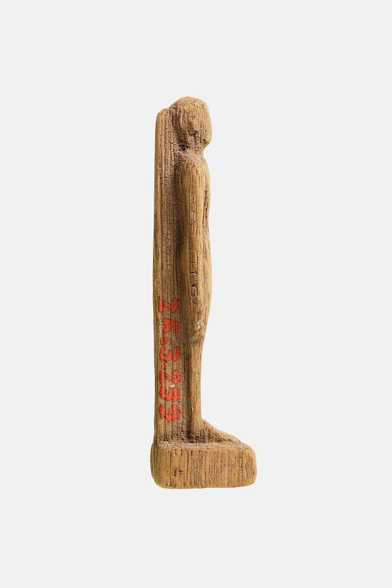 Standing man Amulet, Wood