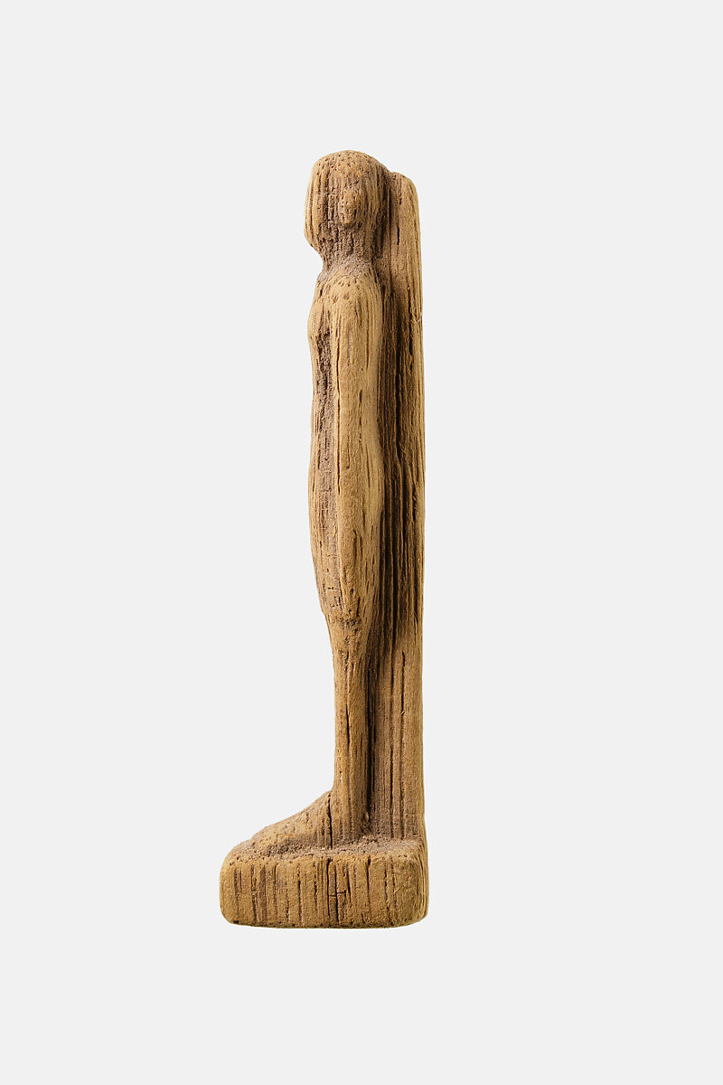 Standing man Amulet, Wood
