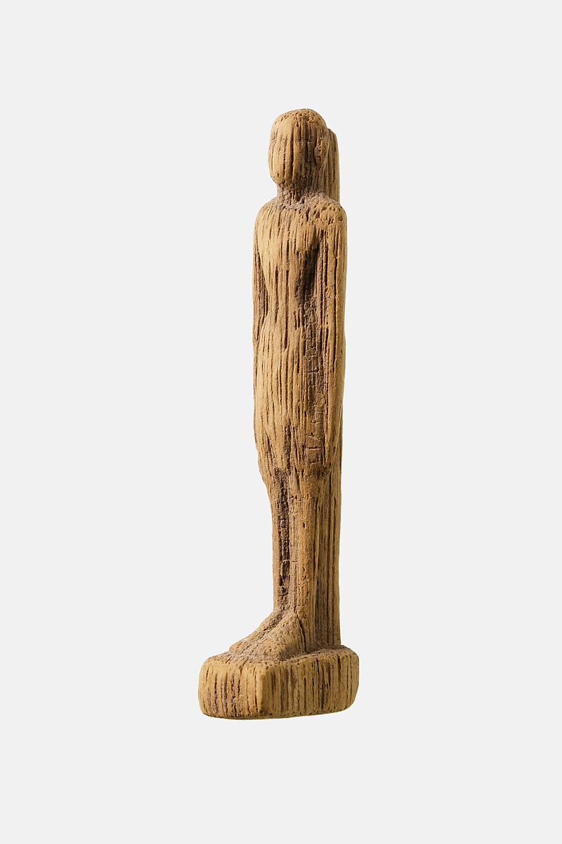 Standing man Amulet, Wood