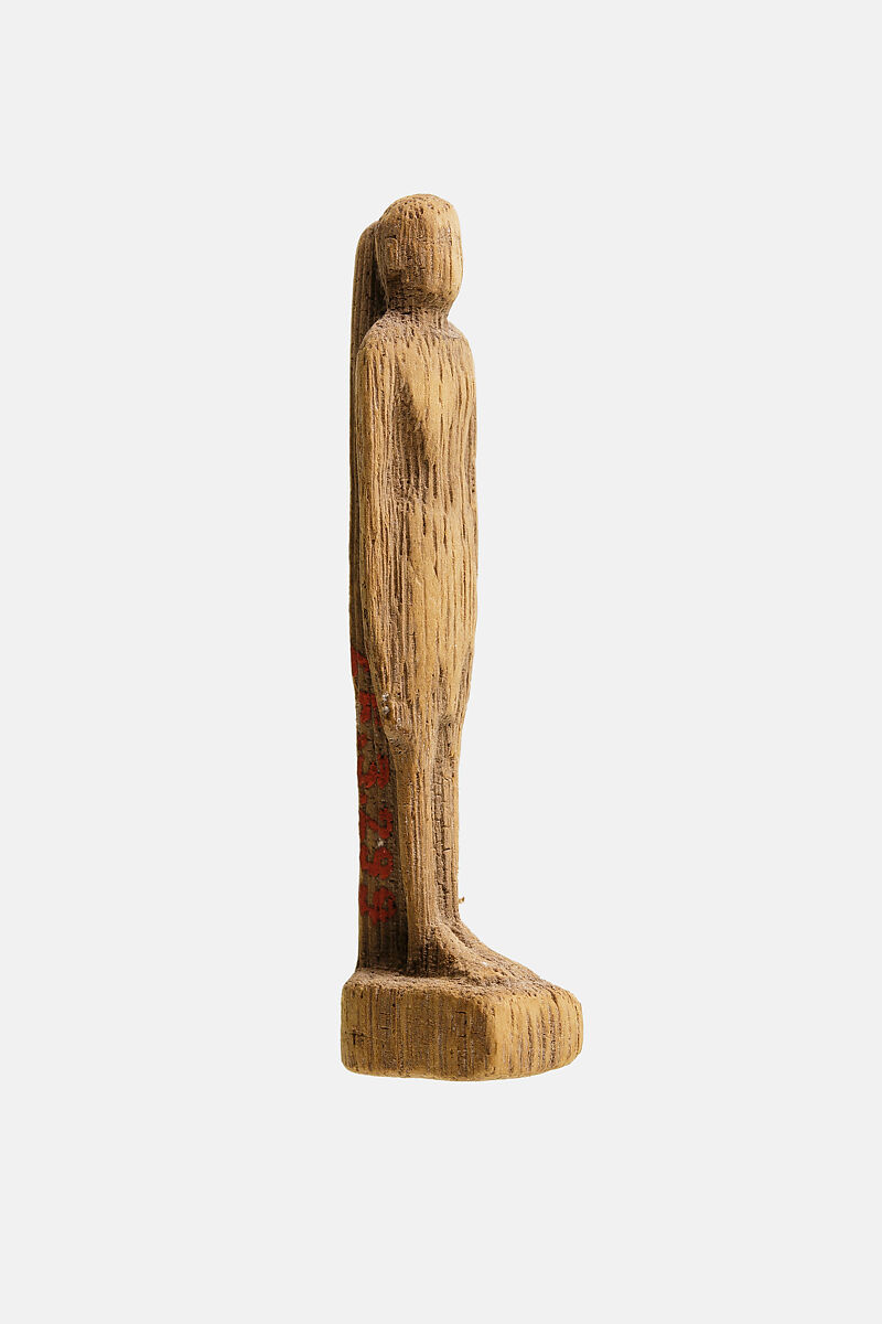 Standing man Amulet, Wood