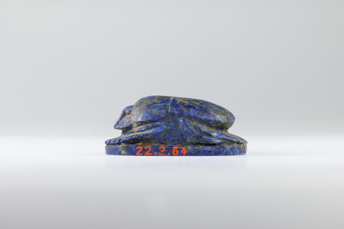 Heart Scarab, Lapis lazuli