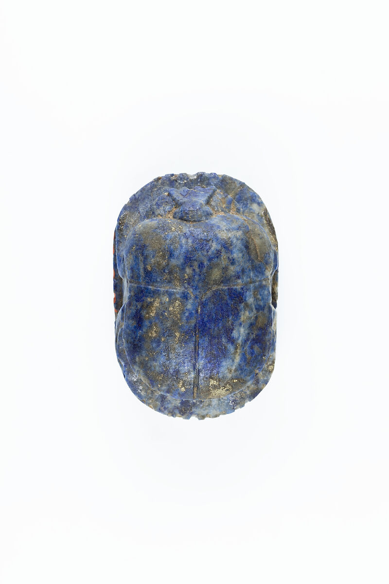 Heart Scarab, Lapis lazuli 