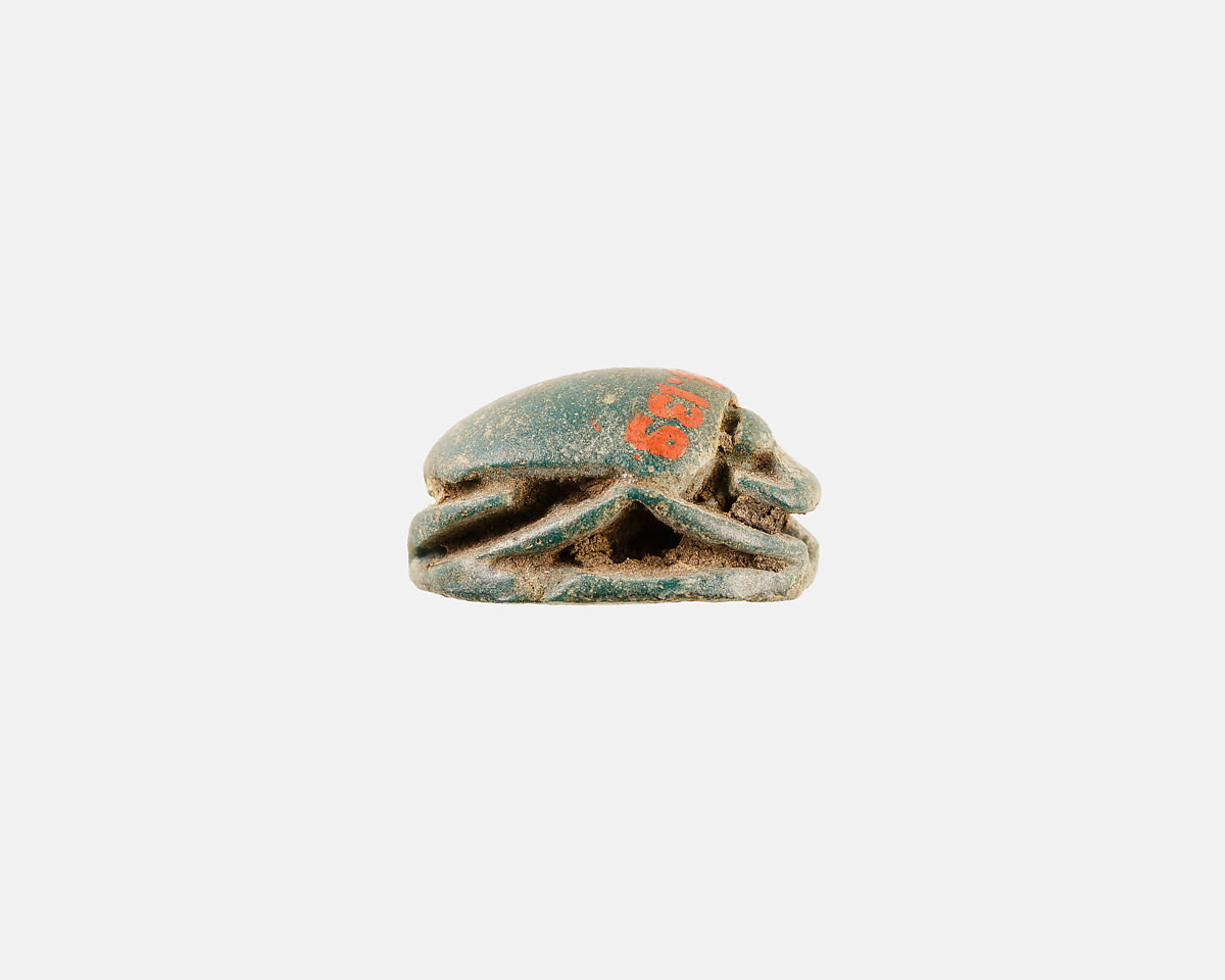 Scarab, Green Faience