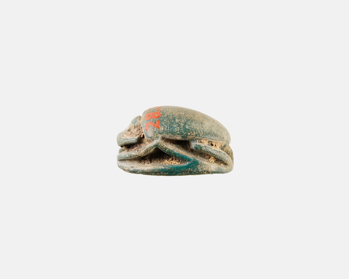Scarab, Green Faience