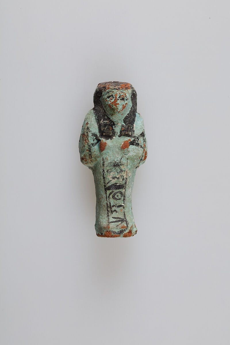 Shabti of Shedkhonsu, Pottery, paint 