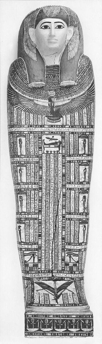 egyptian sarcophagus drawing