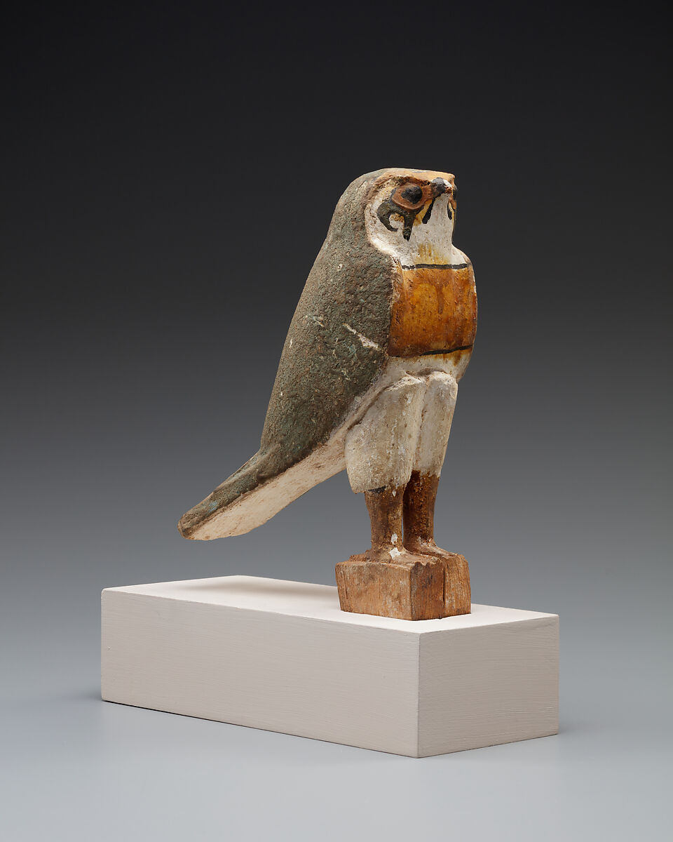 Figure of a Raptor, Wood, gesso, paint