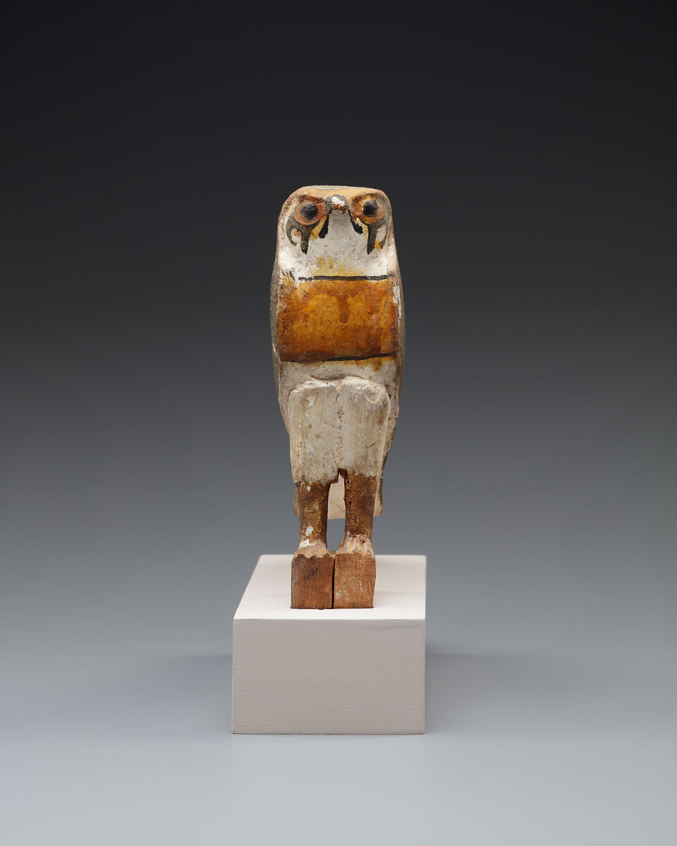 Figure of a Raptor, Wood, gesso, paint