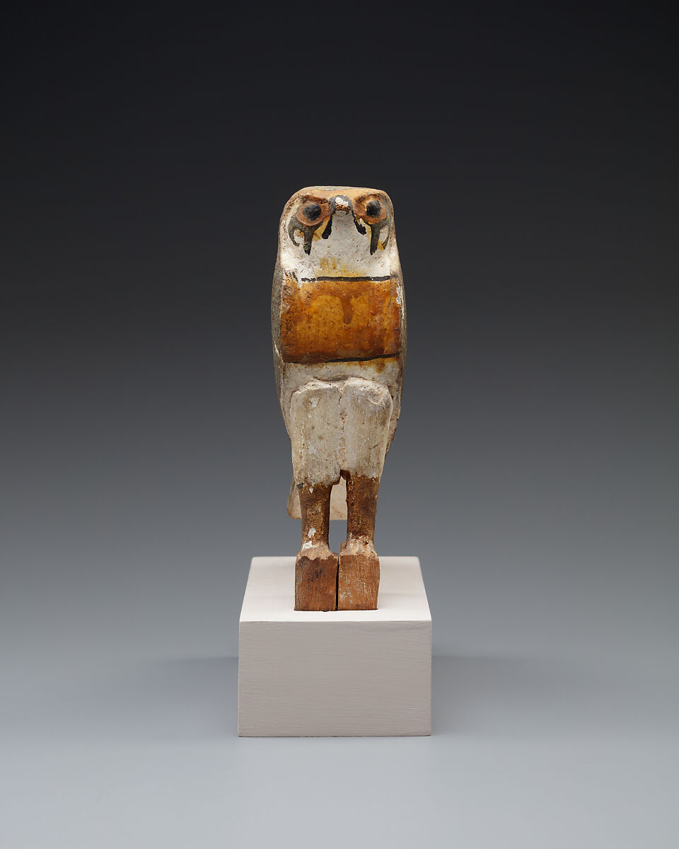 Figure of a Raptor, Wood, gesso, paint