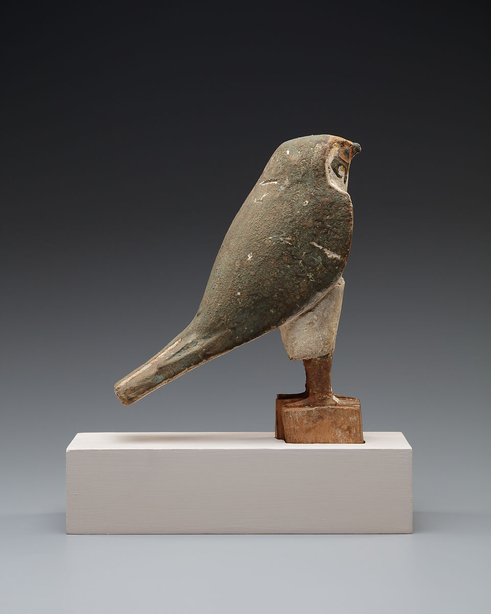 Figure of a Raptor, Wood, gesso, paint