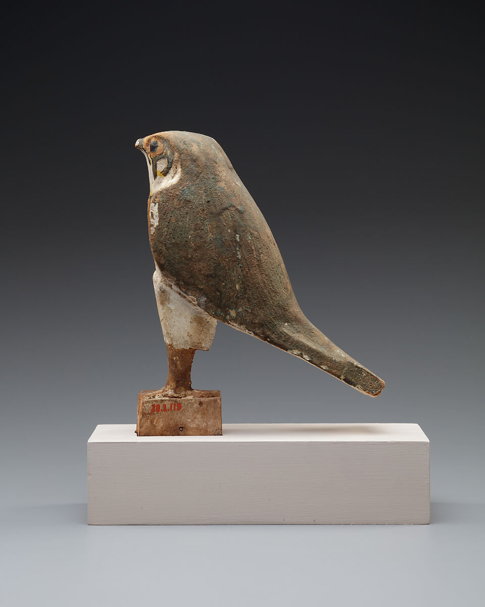 Figure of a Raptor, Wood, gesso, paint