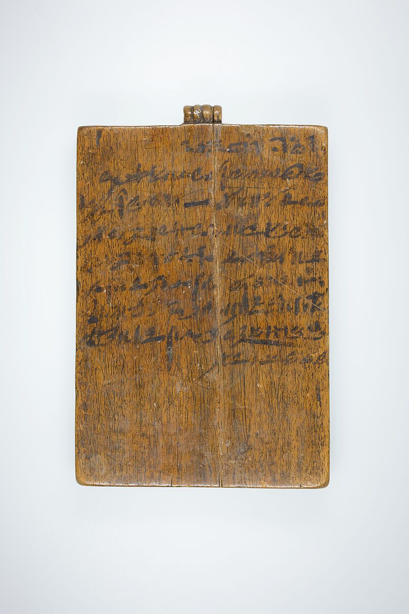 Scribe's Tablet, Wood, ink 