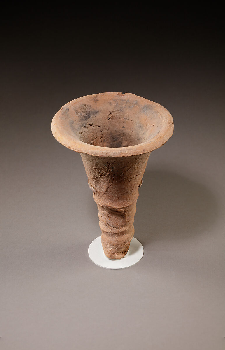 Torch-holder, Pottery