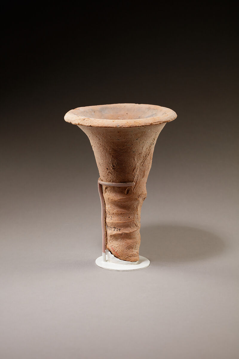 Torch-holder, Pottery