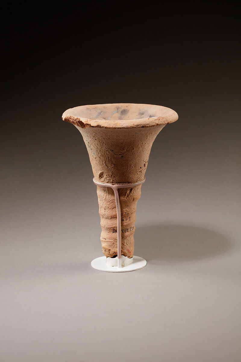 Torch-holder, Pottery