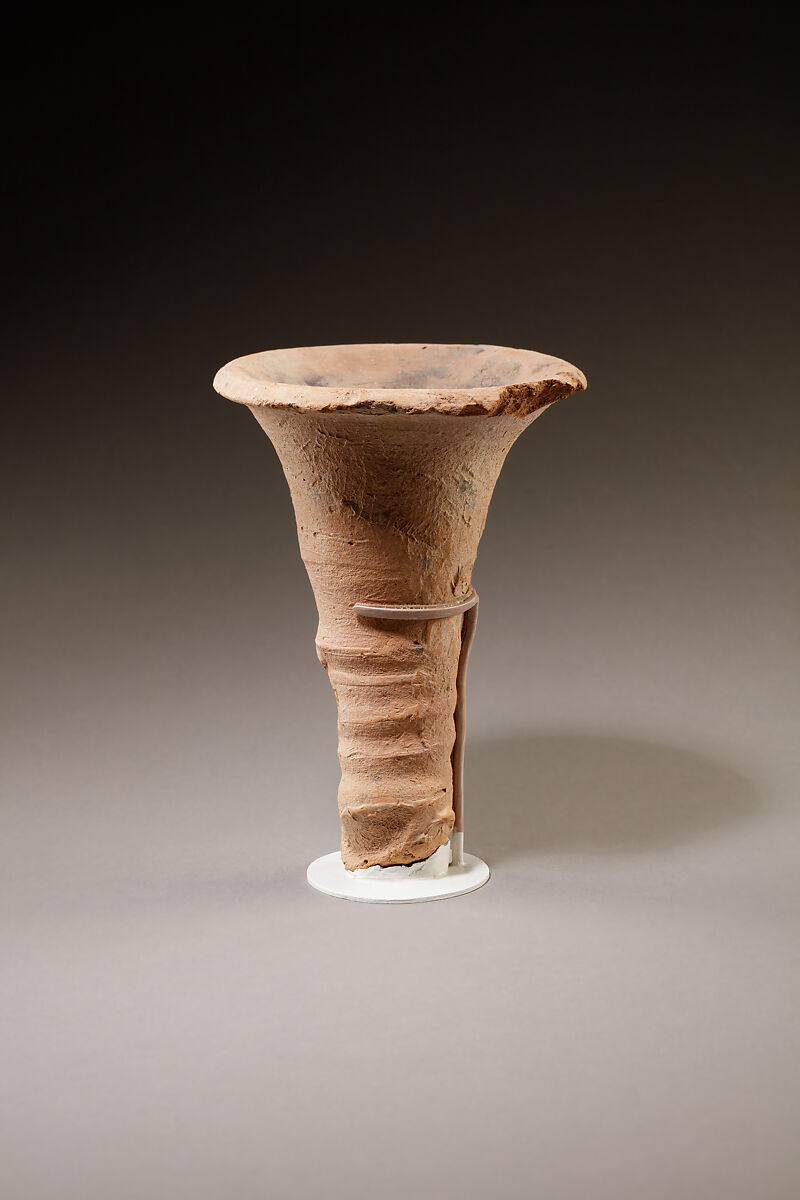 Torch-holder, Pottery