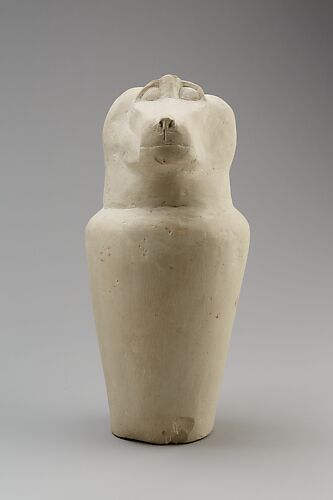 Dummy canopic jar with baboon head (Hapy)