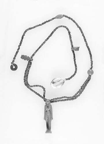 String of Beads with Bastet Pendant