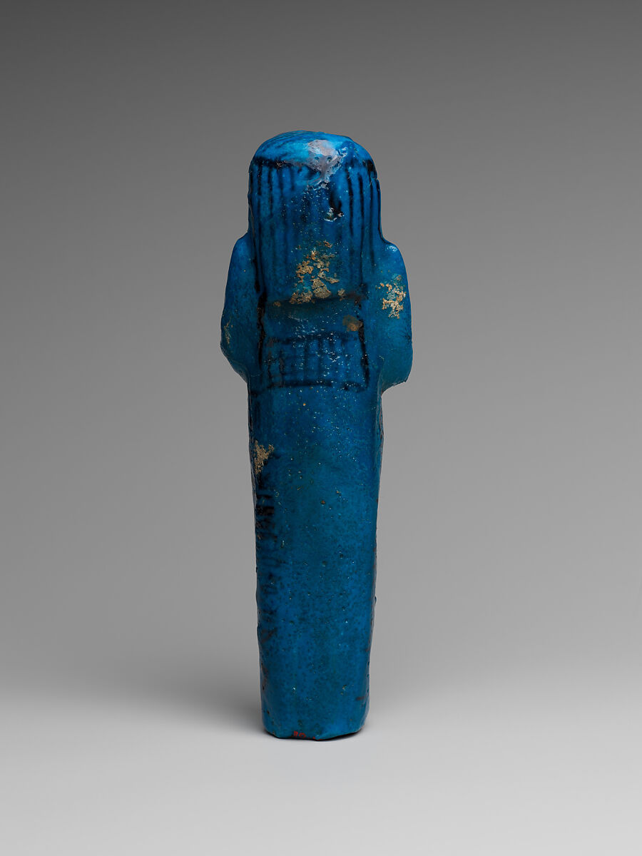 Shabti of the High Priest of Amun, Painedjem II, Faience